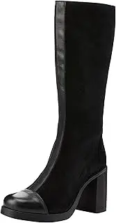 Fly London Women's SUSI022FLY Over-The-Knee Boot, Black/Taupe