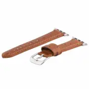 Clockwork Synergy Gentlemen's Collection Ostrich Saddle SS for 38mm Apple Watch
