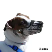 Plastic Dog Mouth Mask Harness Muzzle Basket for Prevent Chew Bite Bark 3 Sizes