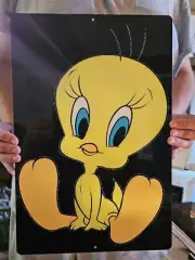 Tweety Bird 12x18 inch metal poster.
