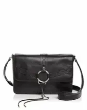 NWT Rebecca Minkoff Large BOHO Black Leather "Darling" Shoulder Bag #HSP7EDLD0