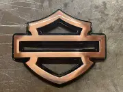 Harley Davidson CVO 3D Emblems Copper/Black Pair RoadKing Softail Ultra