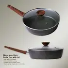 Queen Pot with Steamer Double Layer Diamond,28 cm Non-Stick Frying Pan AU