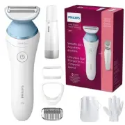 Lady Electric Shaver Series 8000 with Electric Facial Hair Remover, Cordless,...