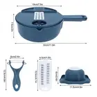 12in 1 Manual Vegetable Cutter Chopper Food Shredder Slicing Tool Kitchen