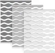 LazBlinds No Drill Cordless Zebra Blinds for Indoor Windows, Dual Layer Light Control Roller Shades for Day and Night, Light Filtering Sheer Shades for Home, 38" W x 72" H, Stone Grey