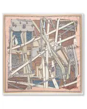 Wexel Art Louis Vuitton That Is A Wrap Silk Scarf Shadowbox
