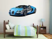 [Namly Design] Wallsticker - Bugatti Veyron / Blue