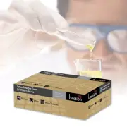 Box/100 Bastion Latex White Powder Free Gloves, Micro Textured - sz Small