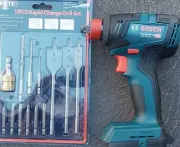 Bosch 18v Impact Driver Drill GDX18 200 & FREE BITS SET Valued At $50..tool Only