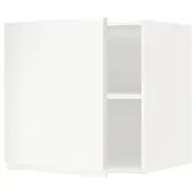 METOD top cabinet for fridge/freezer, white/Voxtorp matt white, 60x60x60 cm