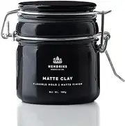 Hendriks™ Matte Clay - Hair Styling Clay For Men | Matte Finish - Medium Hold | Water Based - Natural, Cruelty Free, 100g.