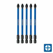 Kincrome K21248 - Impact Bit PH#2 100mm 5 Pack