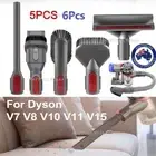 6/5X Nozzle Brush Crevice Tool for Dyson V7 V8 V10 V11 V15 Vacuum Cleaner Parts