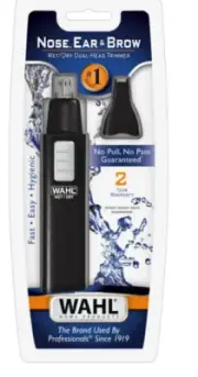 Wahl Ear, Nose & Brow Wet/Dry Dual Head Battery Operated Trimmer.