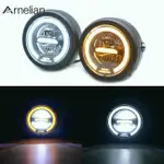 ARNELIAN 6.5 英寸復古摩托車 LED 大燈 12V 55W 日間旅行光圈大燈改裝配件