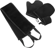 Tanning Glove Applicator Sunless Tanning Glove Set for Lotion Application Oiled Gloves Back Tanning Mitts 4 Piece Set Black