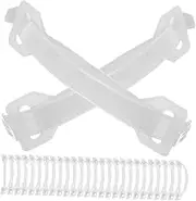 100Pcs Carrying Straps for Cardboard Boxes Pe Handles for Milk Cartons and Present Boxes Easy Installation Practical Moving Accessories Comfortable Grip for Packaging