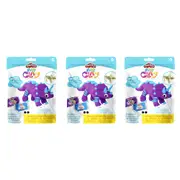 3x Play-Doh Air Clay Triceratop Dinosaur Art Craft Creative Toy Kids/Children 4+