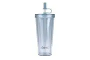 Oasis Smoothie Tumbler w/ Straw Double Wall Drink Cup BPA Free 520ml - Blueberry
