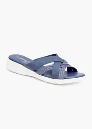 [Taking Shape] Taking Shape Elastic Flex Comfort Slide Size 37 in Navy - Women's Shoes Navy