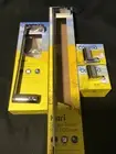 4pcs CAROMA ‘Kari’ 1 x 600mm TOWEL RAIL; 1 x 300mm TOWEL RAIL; 2 x ROBE HOOKS