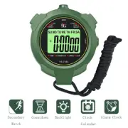 Digital Stopwatch Handheld LCD Sports Stopwatch Waterproof Training Timer