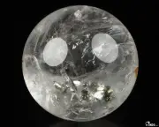 2.5" Quartz Rock Crystal Hand Carved Crystal Ball/Sphere, Crystal Healing