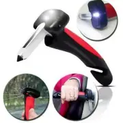 Portable Handle Car Cane s.uper bright LED light window breaker seatbelt cutter