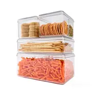 Set of 4 Pantry Storage Containers with Lids