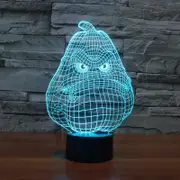 White Gourd Style 3D Touch Switch Control LED Light