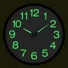 A Silent Quartz Clock Plastic Wall Mounted Luminous Quiet For Living Room