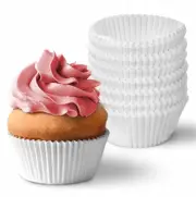 Baking Muffin Cups White 200Pcs Paper Molds For Cupcake