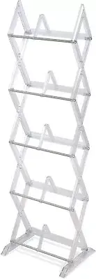 Atlantic Mitsu 5-Tier Portable Media Storage Rack – Holds 130 CD; or 90 DVD; or