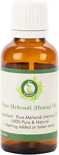 R V Essential Pure Mehendi (Henna) Oil 30ml (1.01oz)- (100% Pure and Natural)