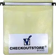 CheckOutStore (300) CD Double-Sided Refill Plastic Hanging Sleeve (Yellow)
