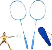 Badminton Racket Set - Durable Training Badminton Double Racket, Lightweight Badmintons Racquet with Carrying Bag for Training, Sports and Entertainment
