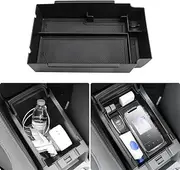 MARCHFA Center Console Organizer Tray Compatible for 2024 2025 Subaru Crosstrek Accessories Armrest Tray Organizer for 2024 Subaru Impreza Console Insert Secondary Storage Box Black (Black)