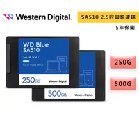 在飛比找蝦皮商城優惠-WD 威騰 Blue 藍標 SA510 250GB 500G