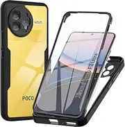 WeiCase Case for Xiaomi Poco F7 Ultra 5G, Camera Protection with Slide Camera, Armour Protective Case with 360 Degree Ring, Metal Holder Magnetic Stand, Silicone Shockproof Mobile Phone Case for Poco