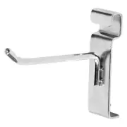 4" Wire Grid Hooks Peg Gridwall 50 Chrome 6mm Tubing Retail Display Silver Slat