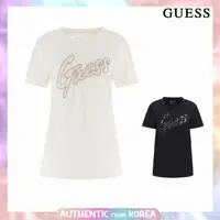 在飛比找蝦皮購物優惠-Guess FOR WOMEN Bling 徽標短袖 t 恤