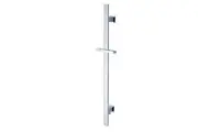 VALE Square Shower Rail with Integrated Inlet - Chrome