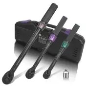 UYECOVE torque wrench, preset type, 4-piece set, socket size 3/8 9.5 mm 5-60N.m,