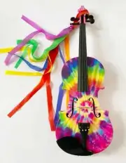 Tie Dye Violin 1/2 Outfit with Crystal fine tuners
