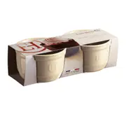 2pc Emile Henry 10cm Ceramic Ramekin Set Dessert/Creme Brulee Baking Dish WHT