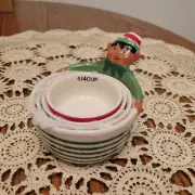 NWT Elf Measuring Cup Set of 4 NEW Christmas