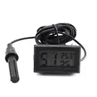 LCD Display Probe Digital LCD Thermometer Temperature Meter Digital black white