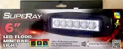 2 Pcs 6” LED Flood Mini Bar Light