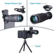 APL-T18ZJ 3 in 1 Universal 18X Telephoto Lens + Tripod Mount + Mobile Phone Clip